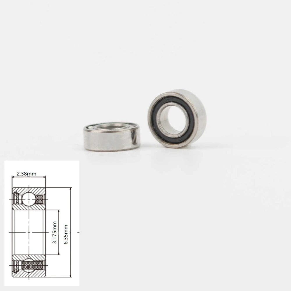 10pcs High Speed Handpiece Turbine Ceramic Laboratory Dental Bearings NSK RUCA SR144TLZN 3.175x6.35x2.38mm SR144