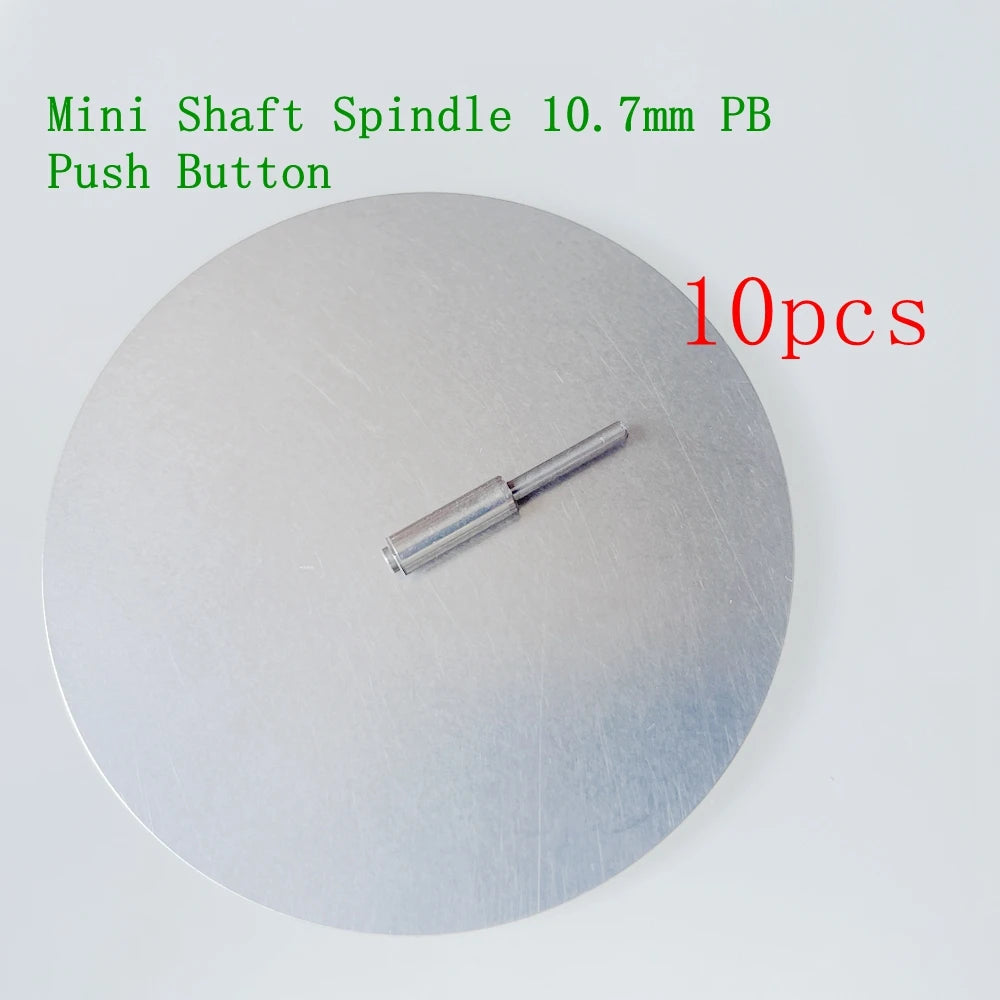 10pcs Mini Handpiece Dental Axis Shaft Spindle Size 10.7mm PB With Push Button