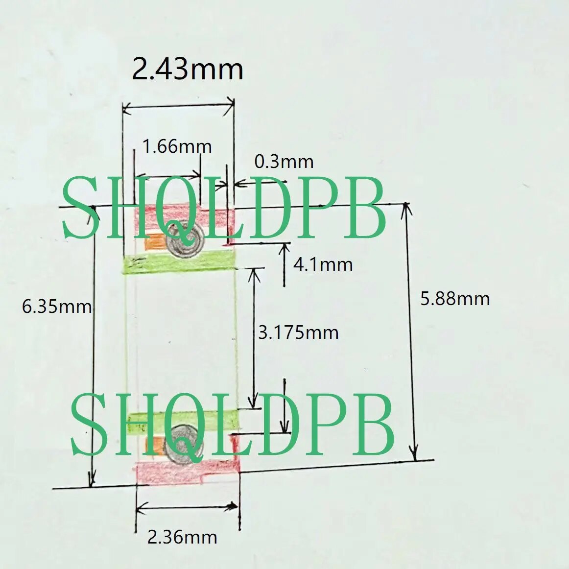 10pcs Non-Standard High Speed Integral Stepped Handpiece Dental Bearings SR144TLKZ1N/1.66/2.43/2.36