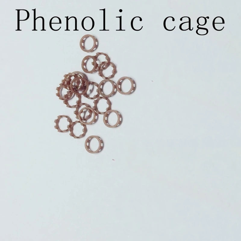 10pcs phenolic brown cage ceramic bearings SR144TiN for Ruca NSK open 3.175x6.35x2.38mm