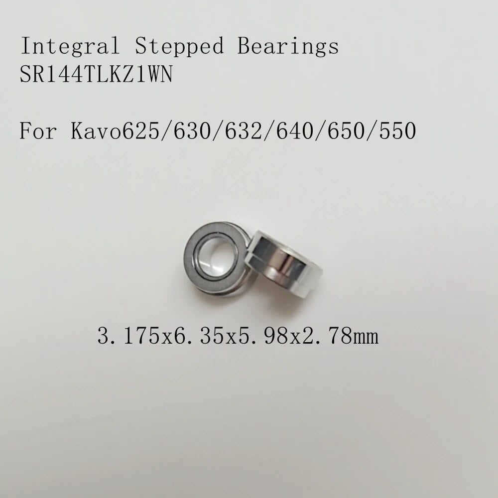 10pcs Stepped Integral Bearings SR144TLKZ1WN for KAVO 625/630/640/636/550/650 3.175x6.35x5.98x2.78mm