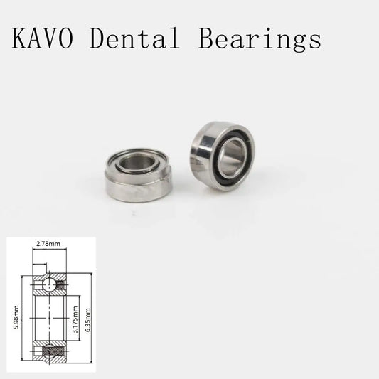 20pcs High speed KAVO handpiece Stainless steel balls Dental Bearings SR144TLKZW 3.175x6.35x5.98x2.78mm